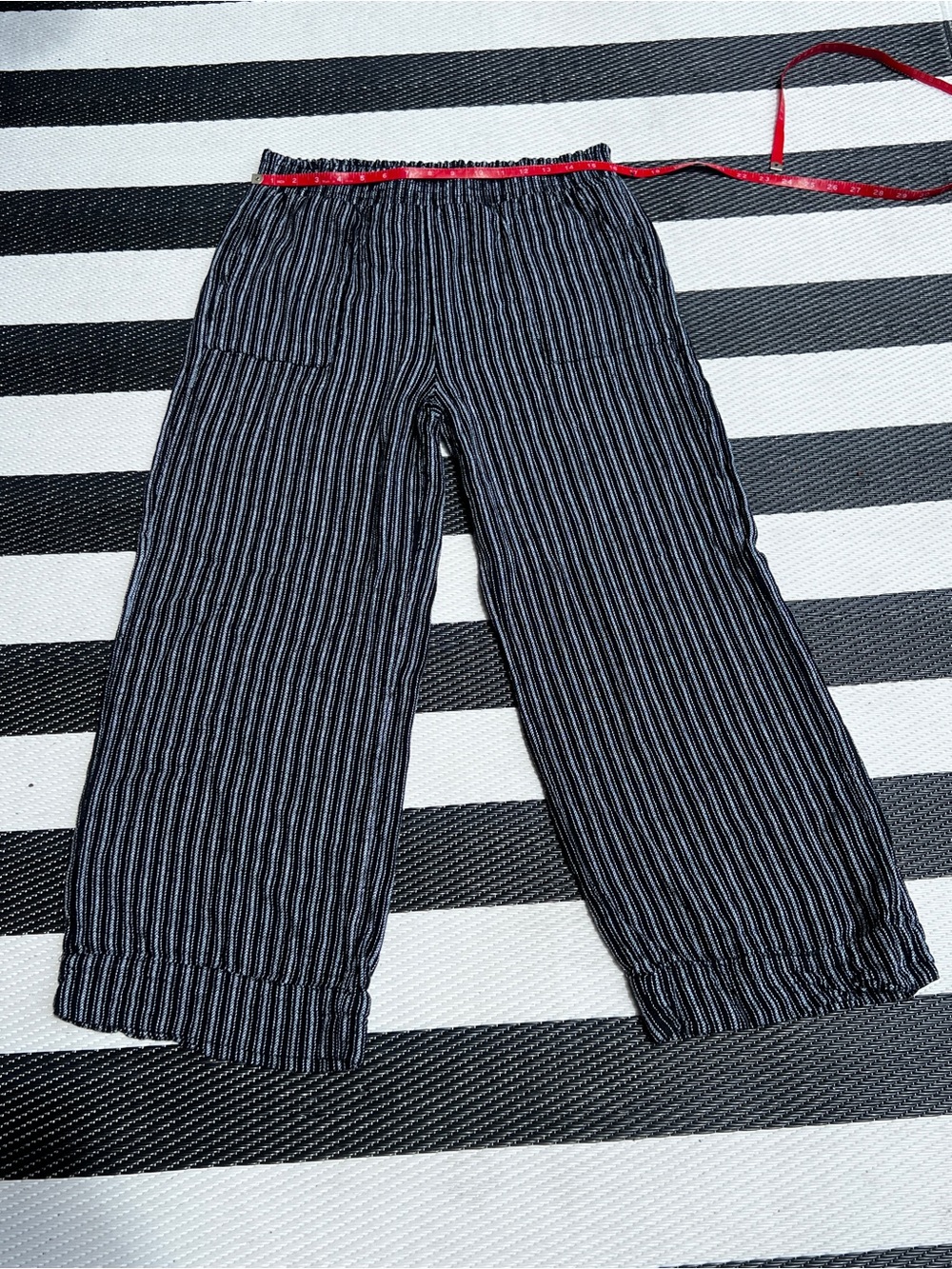 Time and Tru Black and White Striped Pants